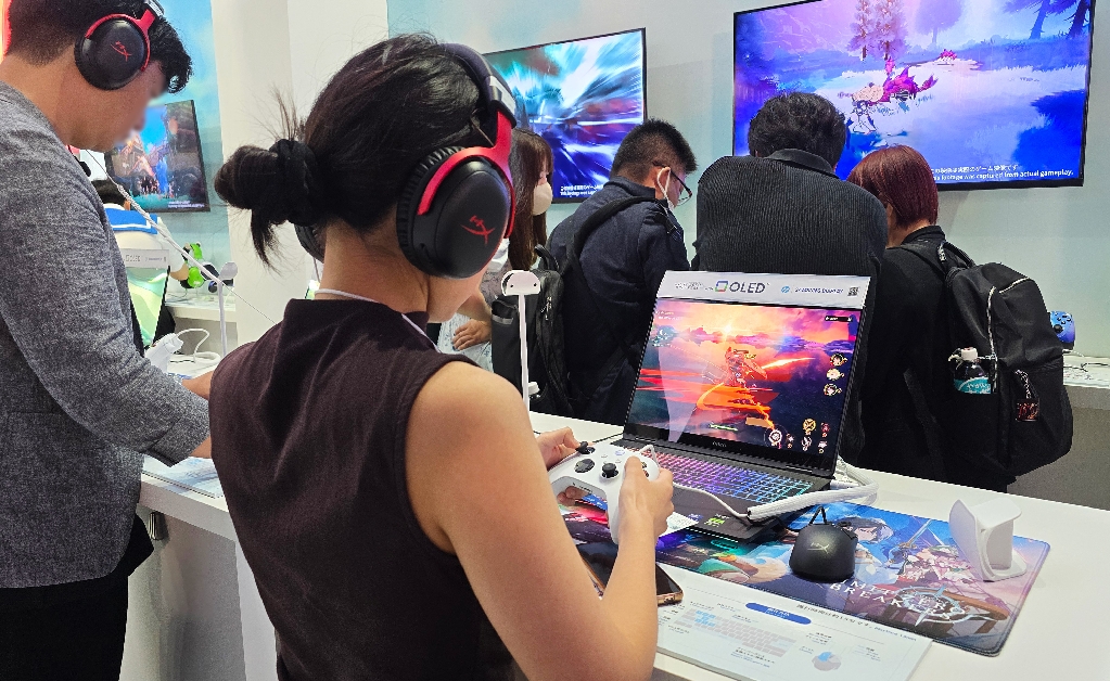 삼성D, '도쿄게임쇼'에서 엔씨소프트와 OLED 화질 체험 마케팅