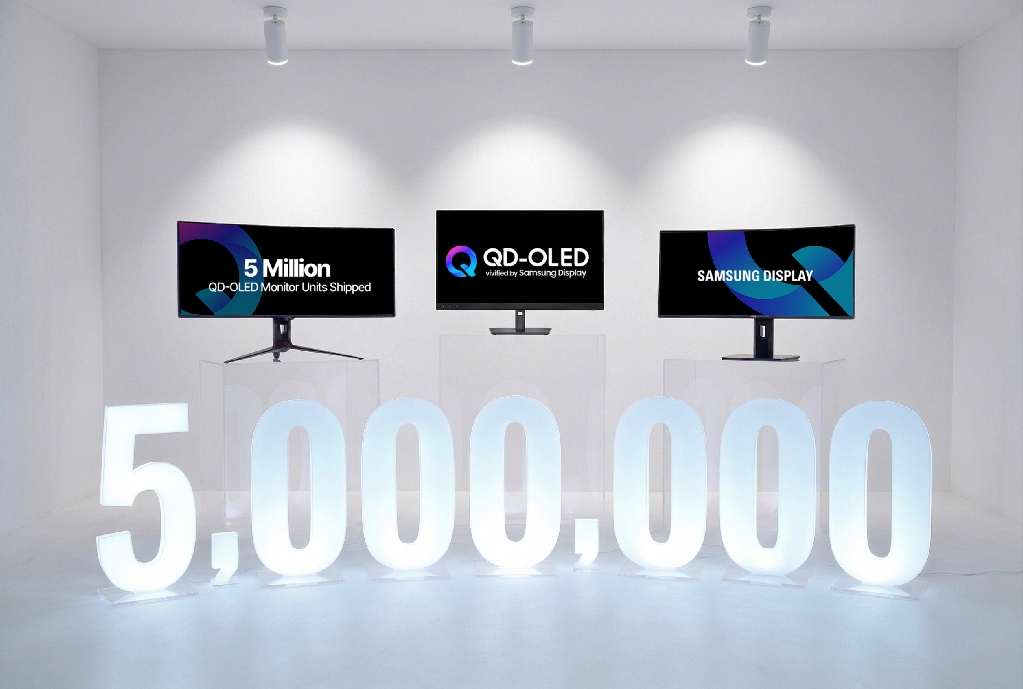 삼성디스플레이, 모니터용 QD-OLED 누적 출하 500만 대 달성
